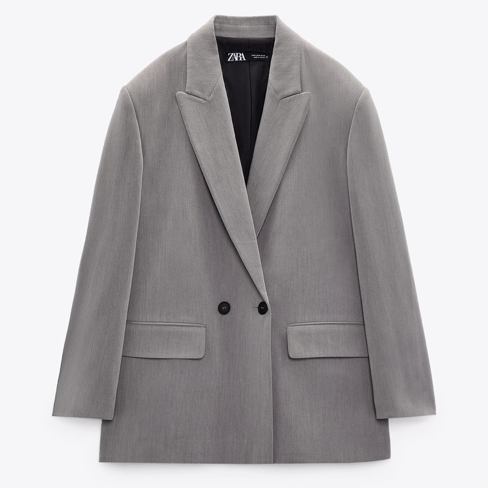Zara Oversized Double Breasted Jacket